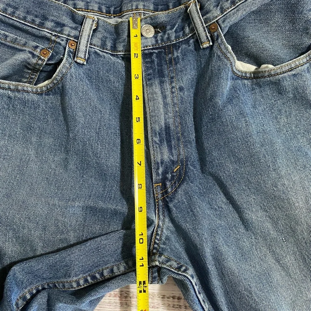 Levis‎ 550 Jeans Straight Relaxed Fit Blue Cotton Men's Size 34x32 (Fits 32x29)